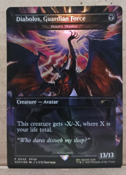 MTG Diabolos, Guardian Force - Death's Shadow Standard Showdown Foil Promo Card - Image 1