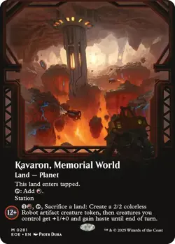 MTG Edge of Eternities Kavaron, Memorial World ~ Borderless ~ Foil 0281 Mythic - Image 1