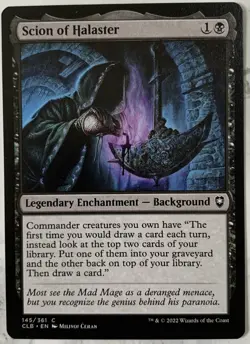 Scion of Halaster 145 Battle for Baldur's Gate Legendary Enchantment MTG Magic - Image 1