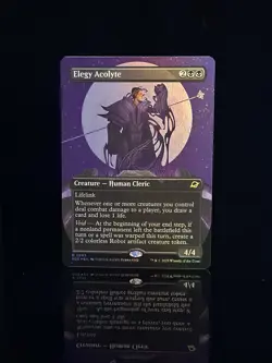 Elegy Acolyte #0293 EOE R (Borderless) (FOIL) - MTG Edge of Eternities - Image 1