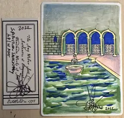 MTG ARTIST PROOF Legends Spiritual Sanctuary AP Sketch Amy WEBER Magic - Image 1