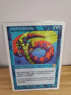 MTG ~ Lord of Atlantis!! ~ Light Play~ Ships NOW! - Image 1