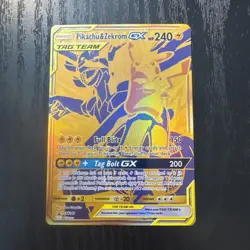 Pokemon Pikachu & Zekrom GX SM248 Full Art Holo Black Star Promo NM - Image 1