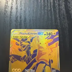 Pokemon Pikachu & Zekrom GX SM248 Full Art Holo Black Star Promo NM - Image 5