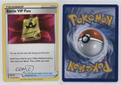 Battle VIP Pass Pokemon Sword & Shield Fusion Strike #225 17wc - Image 3