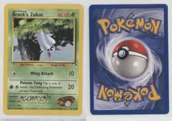 Brock's Zubat 1st Ed. Pokemon Gym Heroes #74 2000 0jf5 - Image 3