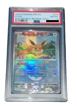 Pokemon - Eevee - 2025 Prismatic Evolutions - Master Ball Reverse Holo - ENG - Image 1