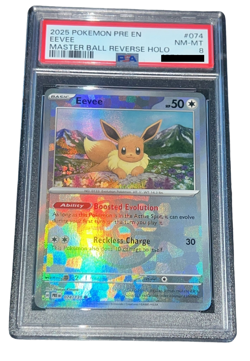 Pokemon - Eevee - 2025 Prismatic Evolutions - Master Ball Reverse Holo - ENG - Image 3