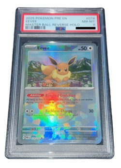 Pokemon - Eevee - 2025 Prismatic Evolutions - Master Ball Reverse Holo - ENG - Image 4
