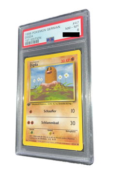 Pokemon - Digda - PSA 8 - 1999 Basis Set - 1st Edition - German Base Set - Image 1