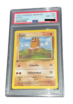 Pokemon - Digda - PSA 8 - 1999 Basis Set - 1st Edition - German Base Set - Image 2