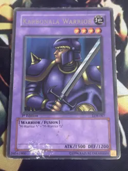 Yugioh: Karbonala Warrior - LOB-067 - Rare - 1st Edition - HP - Image 1