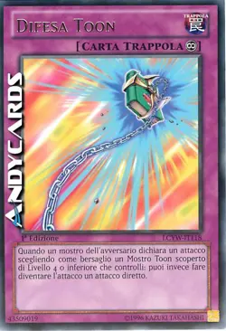 Difesa Toon ☻ Rara ☻ LCYW IT118 ☻ YUGIOH ANDYCARDS - Image 1