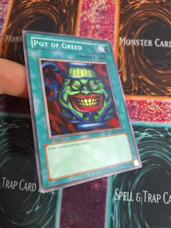 Yu-Gi-Oh! TCG Pot of Greed SD1-EN015 Common 1st Edition Near Mint - Image 2