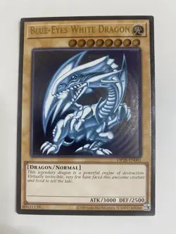 Yugioh Blue-Eyes White Dragon OP28-EN001 OTS Ultimate Rare - Image 1