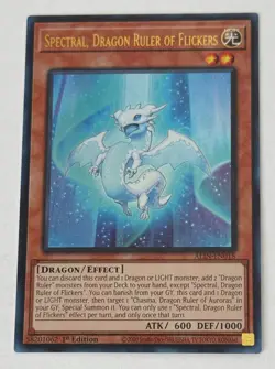 Yu-Gi-Oh! Spectral, Dragon Ruler of Flickers (ALIN-EN018) - Ultra Rare - Image 1