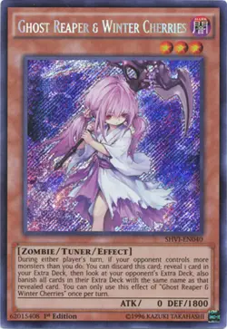 Yugioh! HP Ghost Reaper & Winter Cherries - SHVI-EN040 - Secret Rare - 1st Editi - Image 1