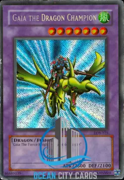 Yugioh Gaia the Dragon Champion lob-125 Unltd Ed Secret Rare HP - Image 1
