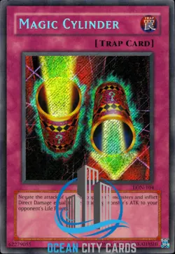 Yugioh Magic Cylinder LON-104 Secret Rare - Image 1