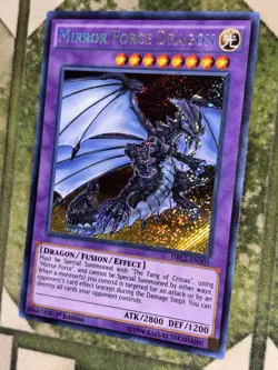 YuGiOh MIRROR FORCE DRAGON Secret Rare DRL2-EN005 - Image 1