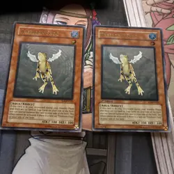 Yugioh Ultimate Rare Treeborn Frog x2 Unlimited 1st Ed MP - Image 1