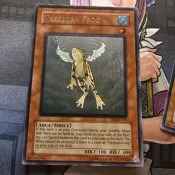 Yugioh Ultimate Rare Treeborn Frog x2 Unlimited 1st Ed MP - Image 2