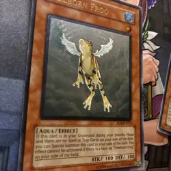Yugioh Ultimate Rare Treeborn Frog x2 Unlimited 1st Ed MP - Image 3