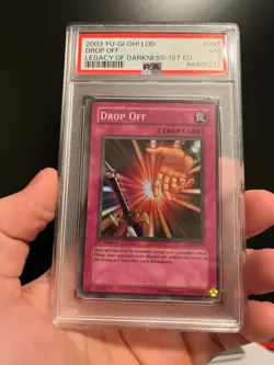 2003 LOD 097 Drop Off 1st Edition Super Rare Yu-Gi-Oh! Card PSA 7 - Image 1