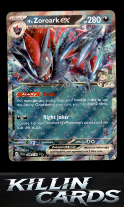N's Zoroark ex - 098/159 098/159 Pokemon Double Rare SV09: Journey Together Card - Image 1