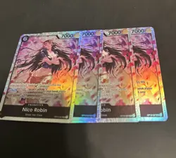 PLAYSET Nico Robin OP12-087 SR Legacy of the Master ONE PIECE Card English - Image 1