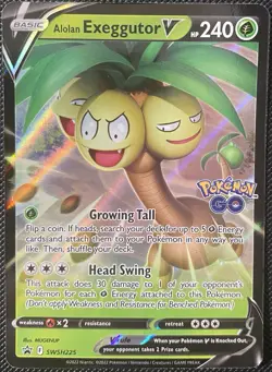 Alolan Exeggutor V SWSH225 SWSH: Sword & Shield Promo Cards Holo Pokemon Card - Image 1