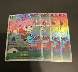 PLAYSET Perona SR OP12-034 English ONE PIECE Card Legacy of the Master - Image 1