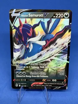 Hisuian Samurott V 101/189 Astral Radiance Ultra Rare Holo Pokemon TCG Card - Image 1