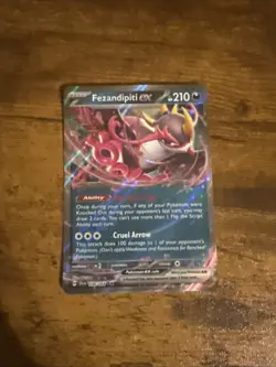 Pokemon Fezandipti EX 038/064 Shrouded Fable Card Near Mint Condition - Image 3