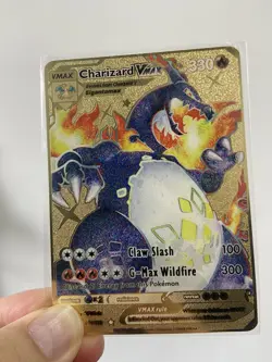 Charizard Vmax HP330 Gold Metal Pokemon Card-Collectible Gift Display lovely‌ - Image 4