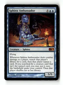 MTG Sphinx Ambassador - Core Set 2010 Heavily Played English - Image 1