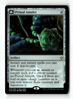 MTG Foil Primal Amulet - Buy-A-Box Promos Moderately Played English - Image 1