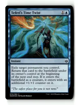 MTG Foil Teferi's Time Twist - War of the Sparks Moderately Played English - Image 1