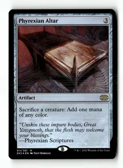 MTG Foil Phyrexian Altar - Double Masters 2022 Moderately Played English - Image 1