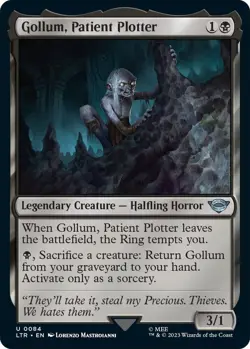 Gollum, Patient Plotter 0084 MTG LTR Uncommon NP - Image 1