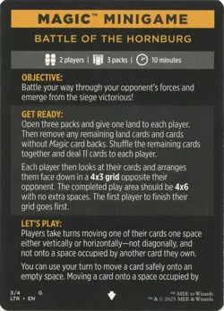 Magic Minigame: Battle of the Hornburg 0003 MTG LTR Special NP - Image 1