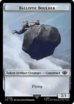 Ballistic Boulder Token 0008 MTG LTR Token NP - Image 1