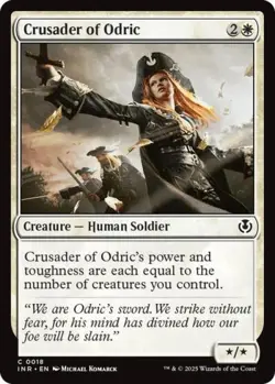 Crusader of Odric -Foil Light Play MTG Innistrad Remastered - Image 1