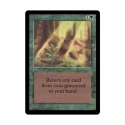 WOTC MtG Beta Regrowth (U) EX- - Image 1