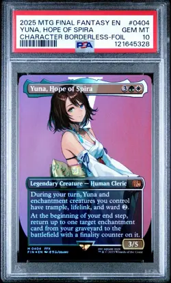 Magic MTG Yuna, Hope of Spira #0404 Final Fantasy *FOIL *GEM MINT PSA 10* - Image 1
