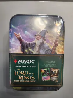 Magic The Gather Lord Of The Rings Tin Set Of 3 Lotr Mtg Ring Gandalf Galadriel - Image 2