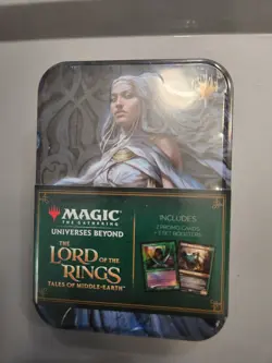 Magic The Gather Lord Of The Rings Tin Set Of 3 Lotr Mtg Ring Gandalf Galadriel - Image 3