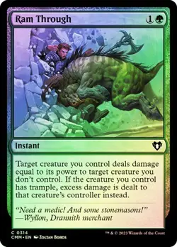 Ram Through Foil Commander Masters NM MTG - Image 1