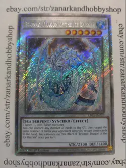Yugioh Brionac, Dragon of the Ice Barrier Platinum Secret Rare RA03-EN227 - Image 1