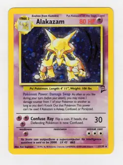Alakazam 001/130 Base Set 2 Holo vintage pokemon 151 tcg WOTC Destined rivals - Image 1
